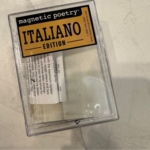 🧲 magnetic poetry Kit Italiano Edition Italian magnetic poetry - Picture 6 of 8